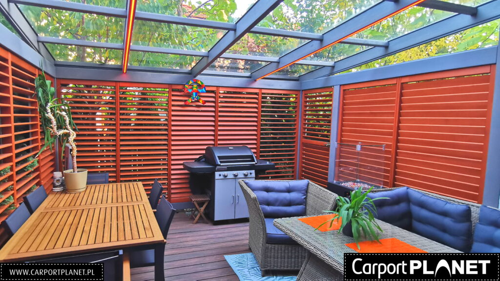 Żaluzje tarasowe drewniane