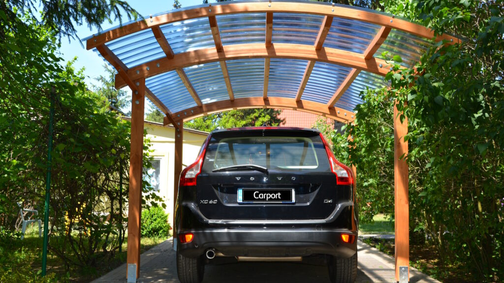 Wiata garażowa Projekt W4 poliwęglan Quick Click