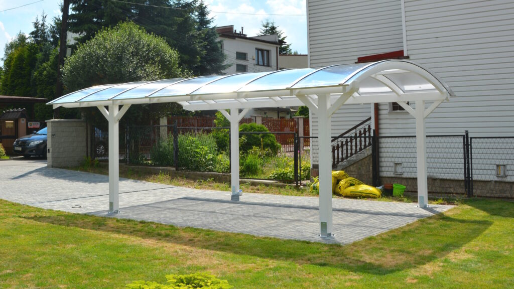 Wiata garażowa Projekt W5 poliwęglan komorowy