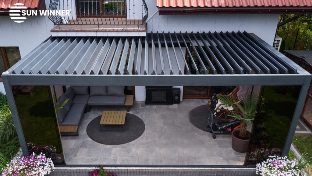 Pergola lamelowa tarasowa model S500