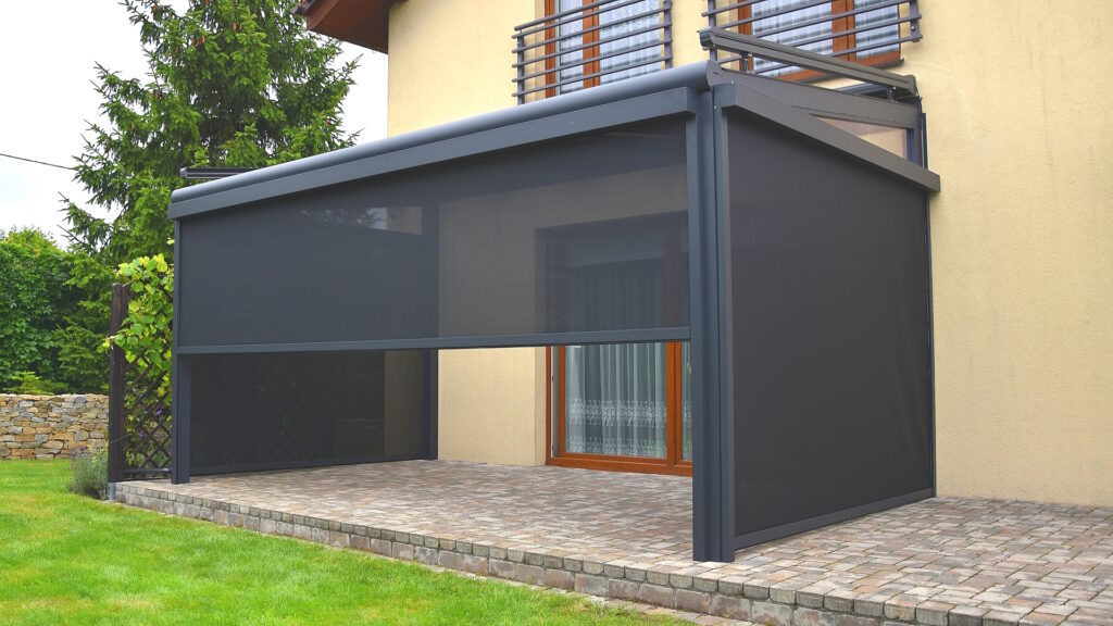 Aluminiowe zadaszenie tarasu 506 cm