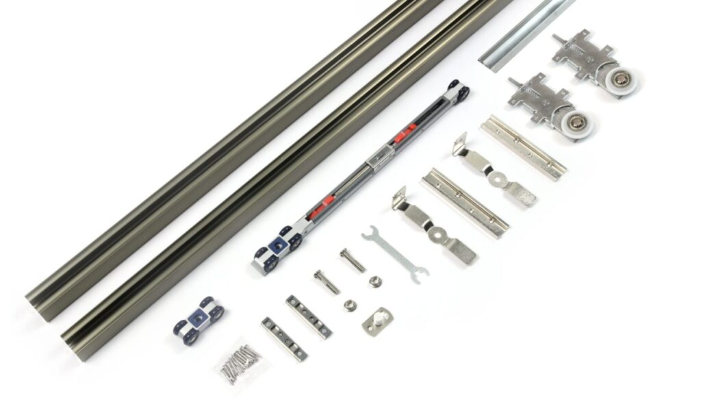 System przesuwny do żaluzji tarasowych