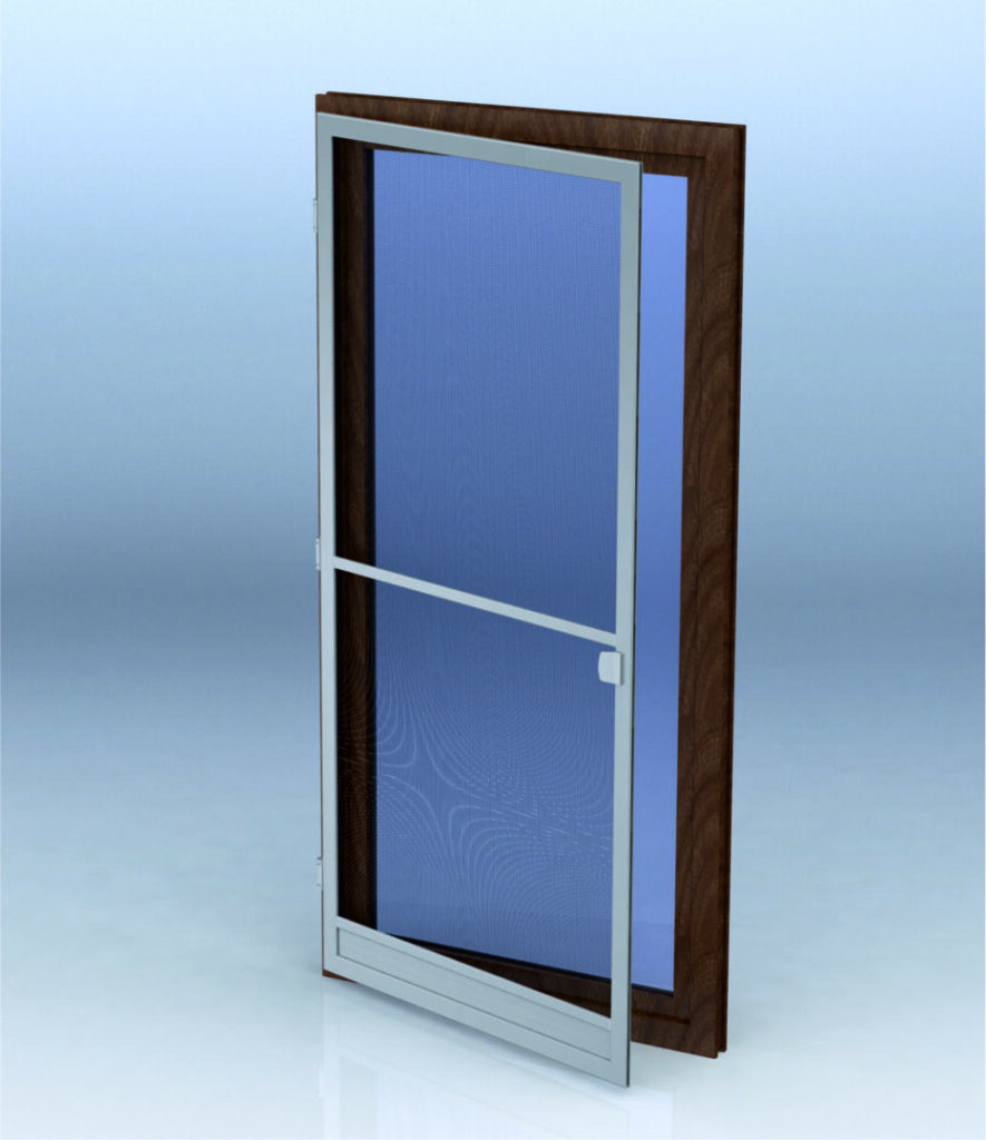 Moskitiera drzwiowa na zawiasach