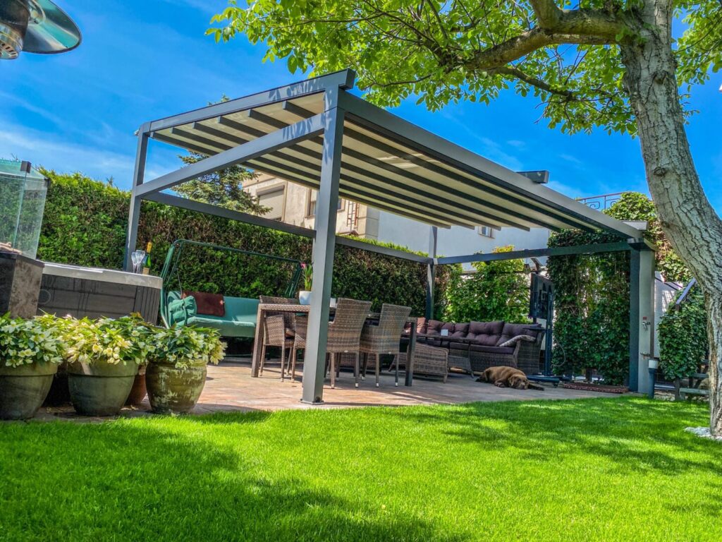 Pergola tkaninowa wolnostojąca