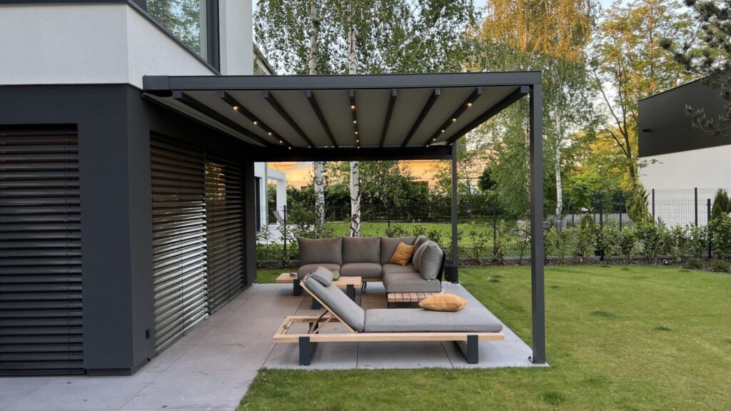 Pergola tkaninowa płaska