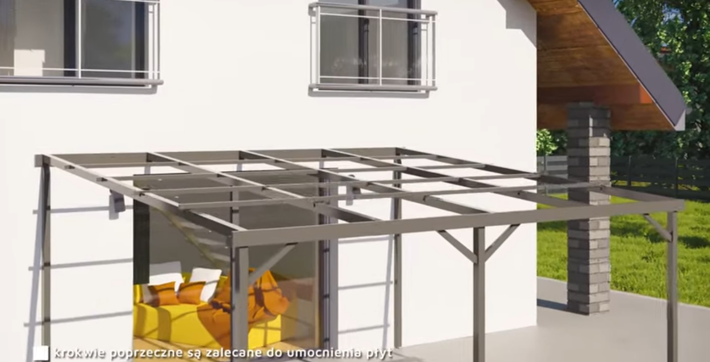 konstrukcja zadaszania tarasu