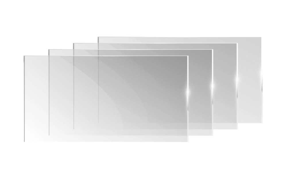 Panele szklane do Square Table