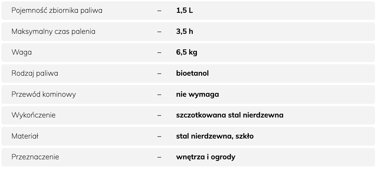 SIMPLE kominek ze stali szczotkowanej